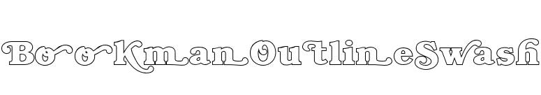 BookmanOutlineSwash font preview