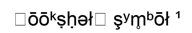 Bookshelf Symbol 1 font preview