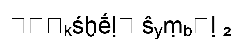 Bookshelf Symbol 2 font preview