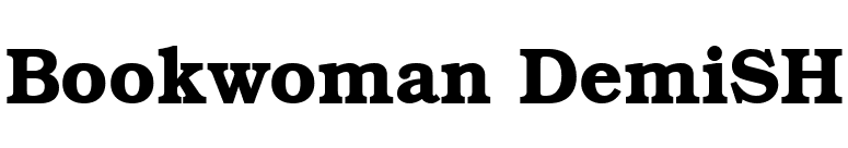 Bookwoman DemiSH font preview