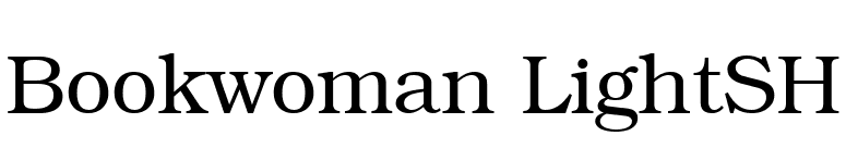 Bookwoman LightSH font preview