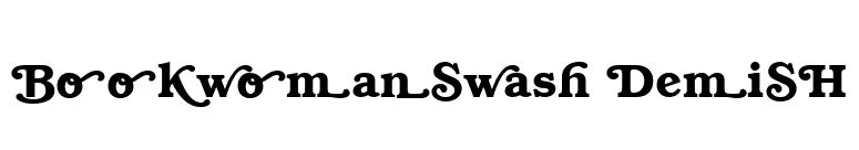 BookwomanSwash DemiSH font preview