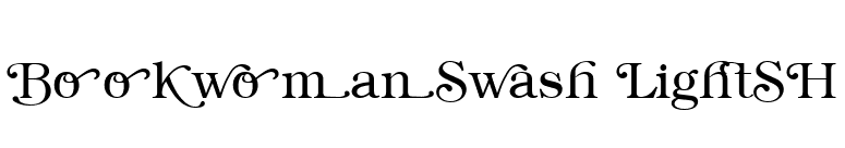 BookwomanSwash LightSH font preview