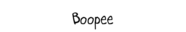 Boopee font preview