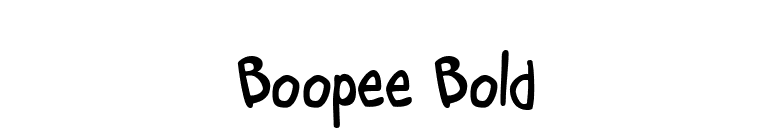 Boopee Bold font preview