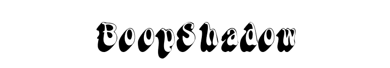 BoopShadow font preview