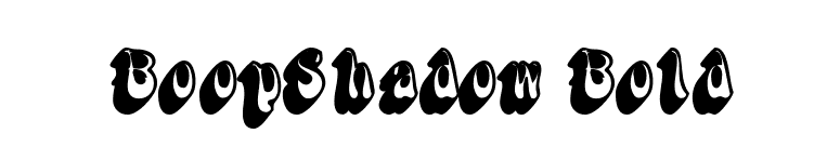 BoopShadow Bold font preview