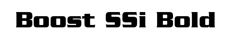 Boost SSi Bold font preview
