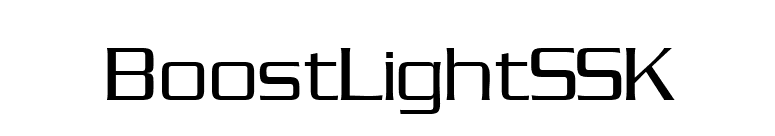 BoostLightSSK font preview