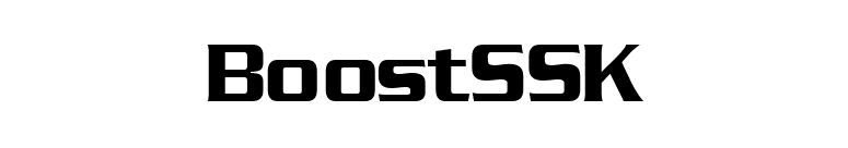 BoostSSK font preview