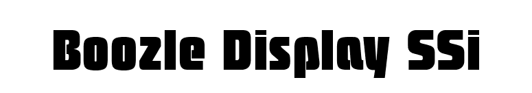 Boozle Display SSi font preview