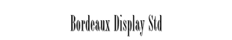 Bordeaux Display Std font preview