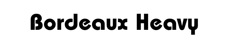 Bordeaux Heavy font preview