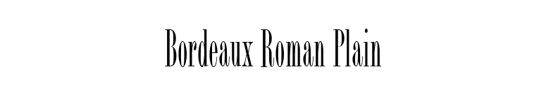 Bordeaux Roman Plain font preview