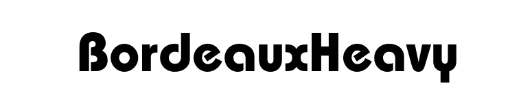 BordeauxHeavy font preview
