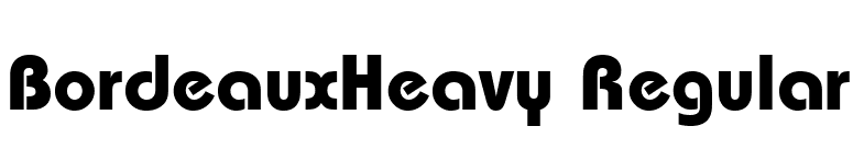 BordeauxHeavy Regular font preview