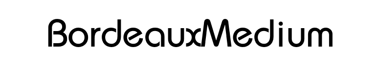 BordeauxMedium font preview