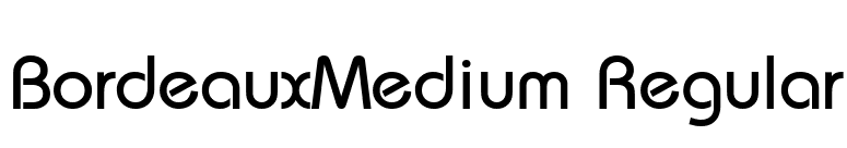 BordeauxMedium Regular font preview