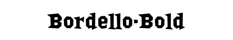 Bordello-Bold font preview