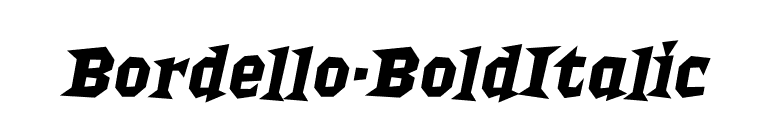 Bordello-BoldItalic font preview