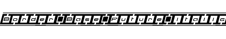 Border Base Future Italic font preview