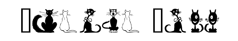 Border Cats font preview