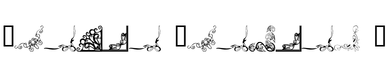 Border Corners 2 font preview
