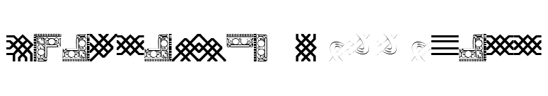 Borderbats Filligree font preview