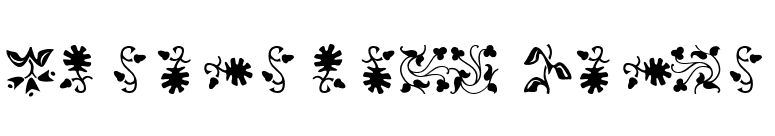 Borderbats Fleur font preview