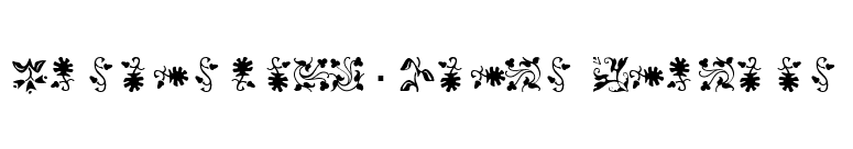 Borderbats-Fleur Regular font preview