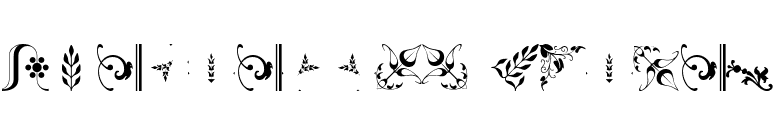 Borderbats Fleur2 font preview