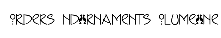 BordersAndOrnamentsVolumeOne font preview