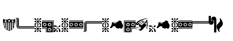 BordersOrnamentsP01 font preview
