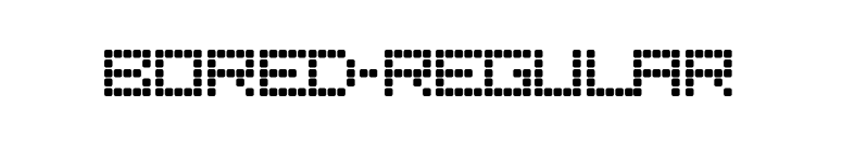 Bored-Regular font preview