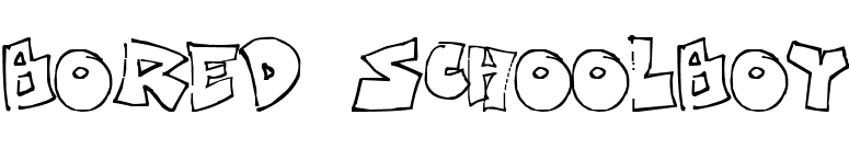 Bored Schoolboy font preview