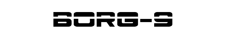 Borg-9 font preview