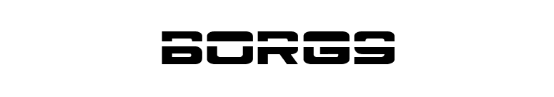 Borg9 font preview