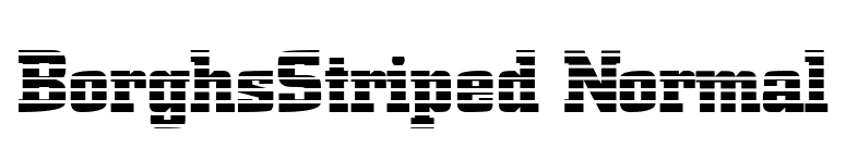 BorghsStriped Normal font preview