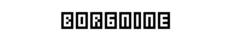Borgnine font preview
