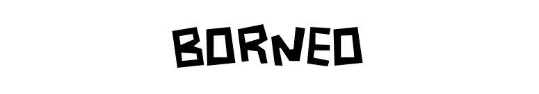 Borneo font preview