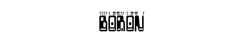 Boron font preview