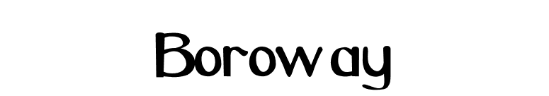 Boroway font preview