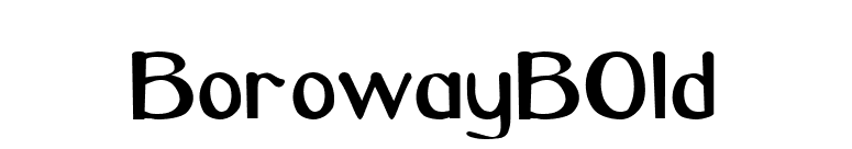 BorowayBOld font preview