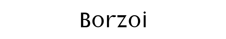 Borzoi font preview