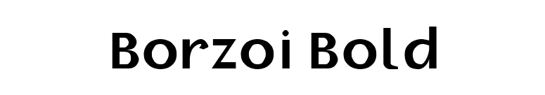 Borzoi Bold font preview