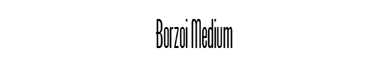Borzoi Medium font preview