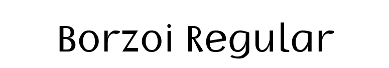 Borzoi Regular font preview