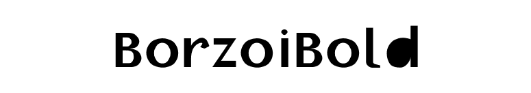 BorzoiBold font preview