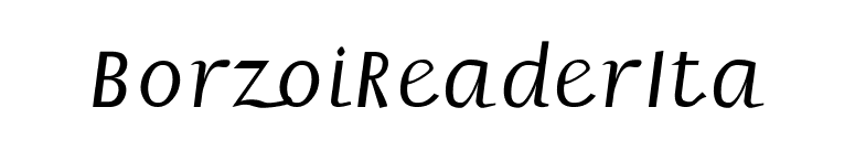 BorzoiReaderIta font preview