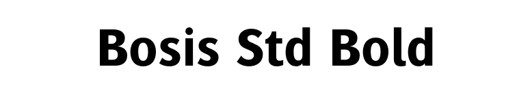 Bosis Std Bold font preview